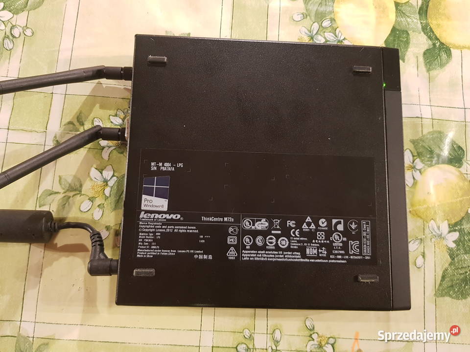 Lenovo m72e i32120T 8GB RAM 240GB SSD z Windows Liczba rdzeni procesora 2 sprzedam