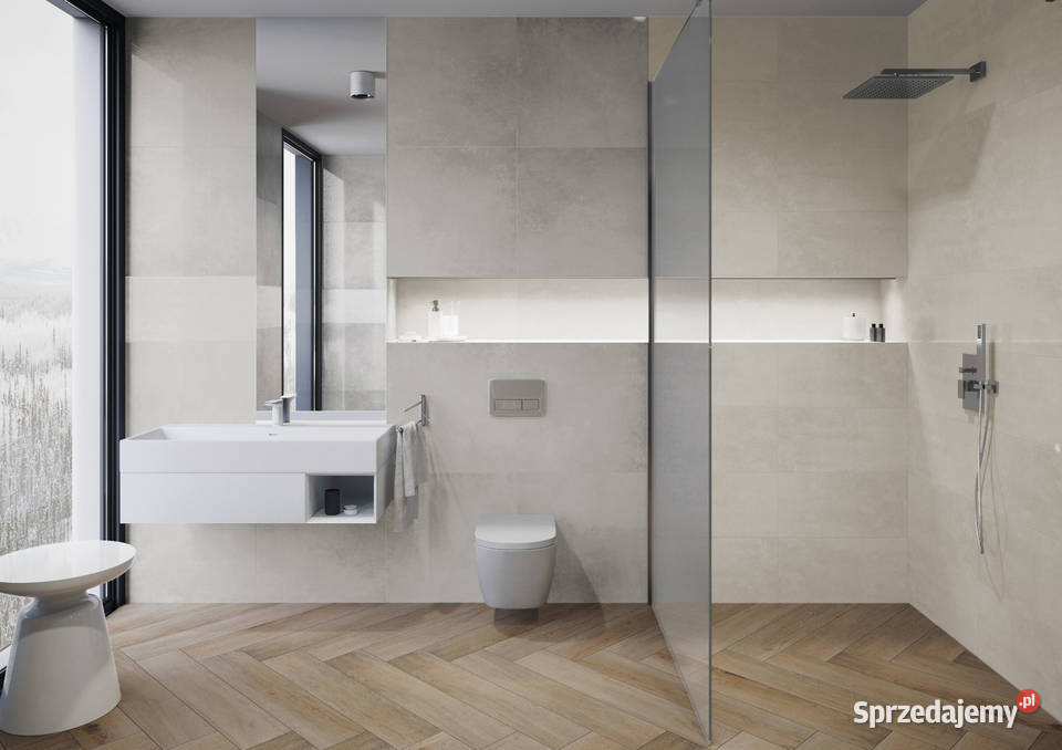 Płytki łazienkowe szare 60x60 gat1 Tassero gris Płytki ścienne mazowieckie