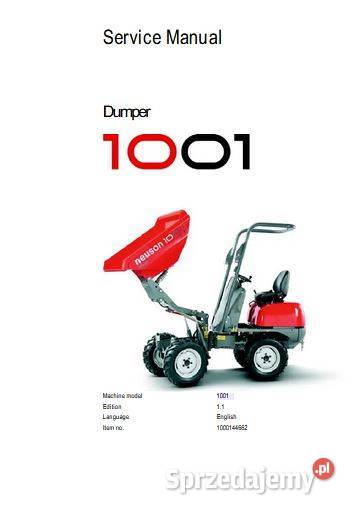 Wacker Neuson 1001 1501 2001 wozidło instrukcja