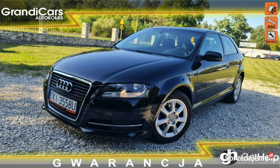 Audi A3 3drzwiowe 20 TDI 140 Ambiente Czarna komputer pokładowy Motoryzacja