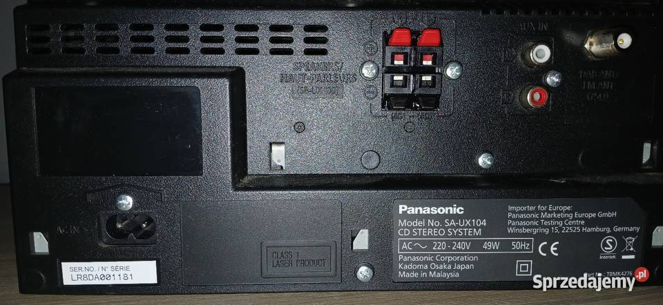 Sprzedam Panasonic SAUX104 Bierdzany