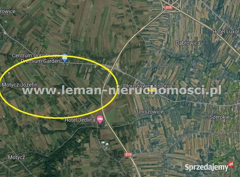 Ogłoszenie grunt 1273 metry MotyczJózefin Motycz-Józefin