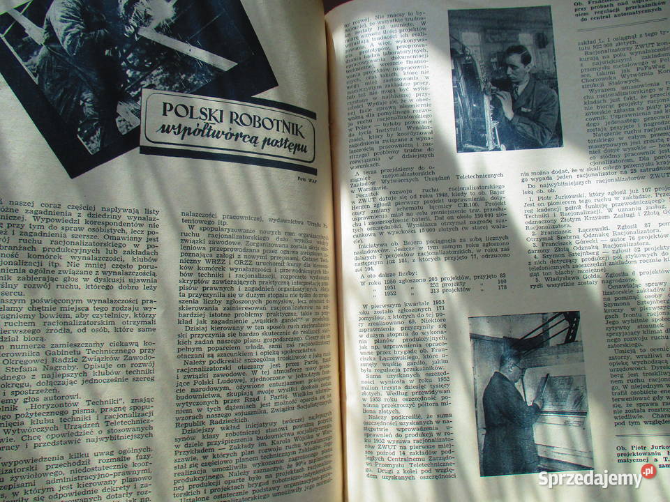 Horyzonty Techniki roczniki 19511955 komplet 5 łódzkie Łódź