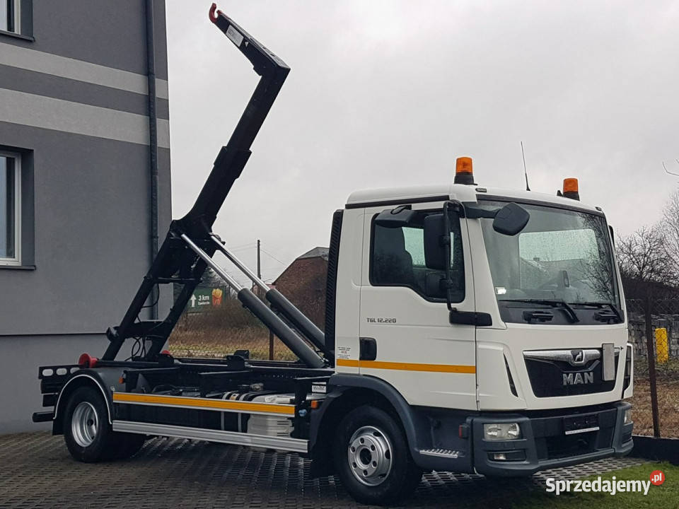 MAN TGL 12220 HAKOWIEC 4X2 KLIMA DO KONTENERÓW Samochody ciężarowe Poręba