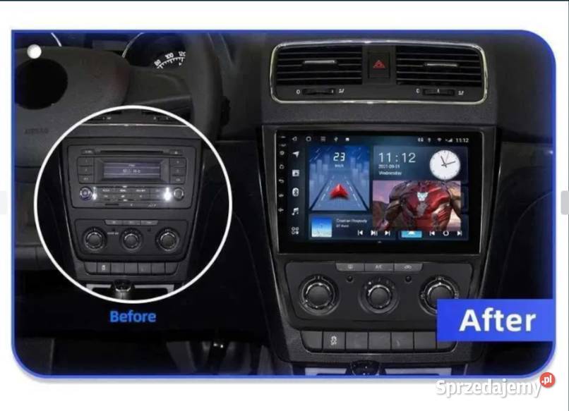 Radio Android 13 Skoda Yeti wifi bluetooth gps śląskie Ożarowice