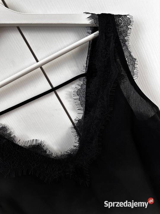 Czarna bluzka z koronką 38 bluzka Next ramiączka bez rękawa mazowieckie Wyszków