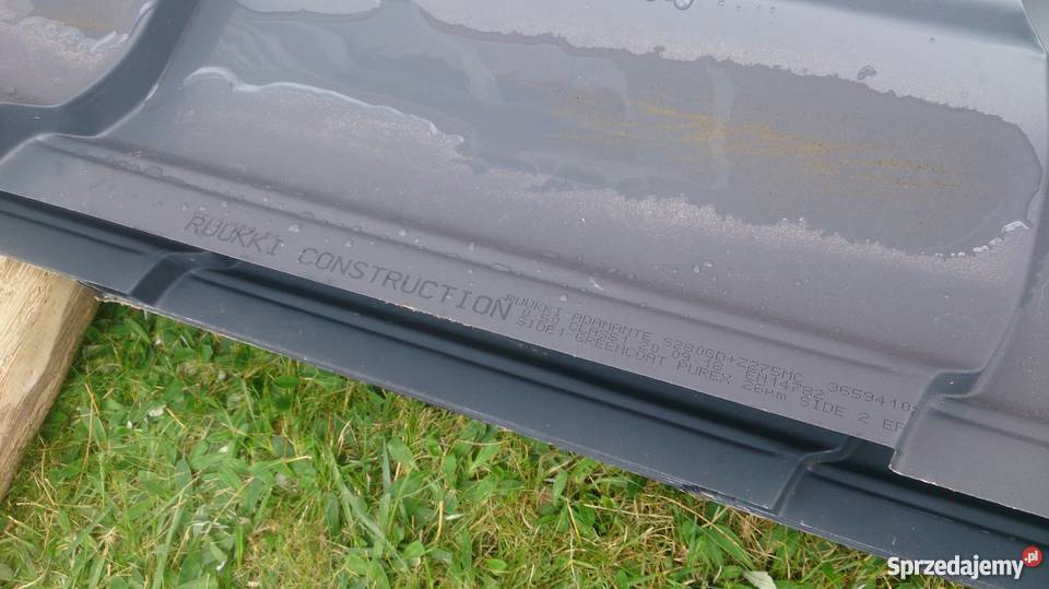 Blachodachówka RUUKKI 40 Grafit 777 m2 II gat podlaskie Białystok