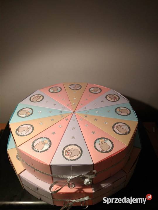 Tort z pudełek tort papierowy wszystkie motywy Kraków sprzedam