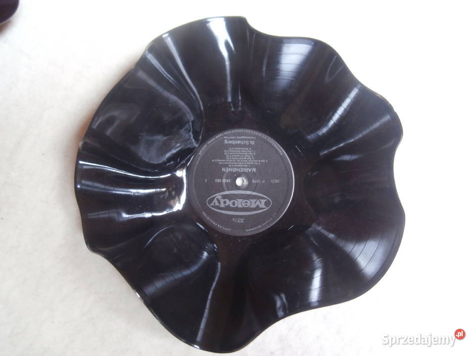 miska patera talerz z płyty winylowej średnicy Dekoracje i ozdoby Choroń