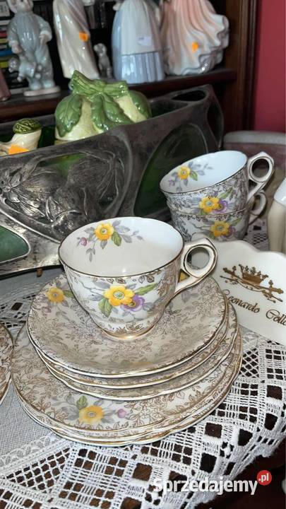 Filiżanka z talerzykiem deserowym by Jane Ridge Gdańsk