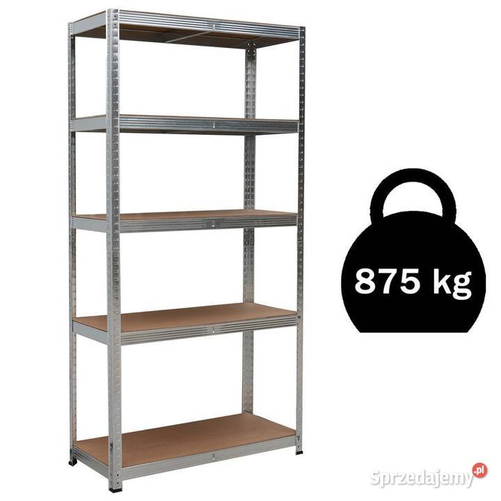 Regał magazynowy metalowy 2w1 5 półek 150x75x30 Poznań sprzedam