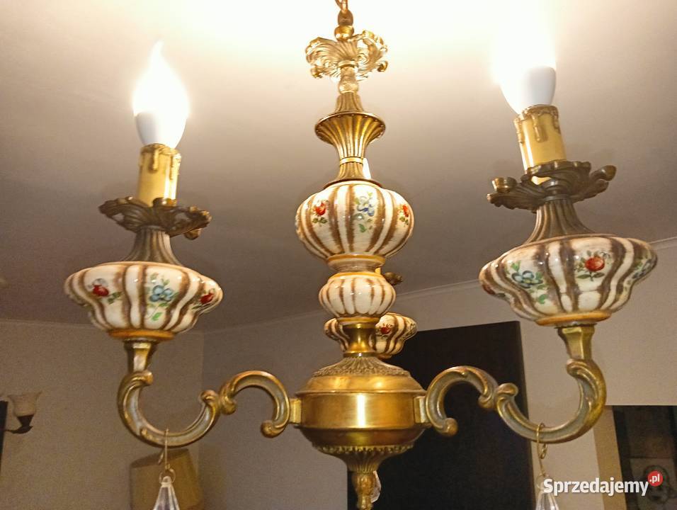 Żyrandol PRL vintage Wrocław