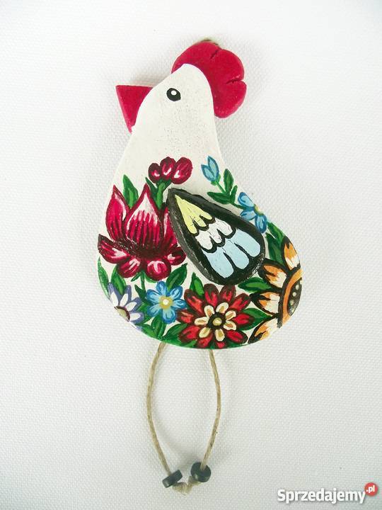 Ozdoby kurki na Wielkanoc rękodzieło wielokolorowy Katowice