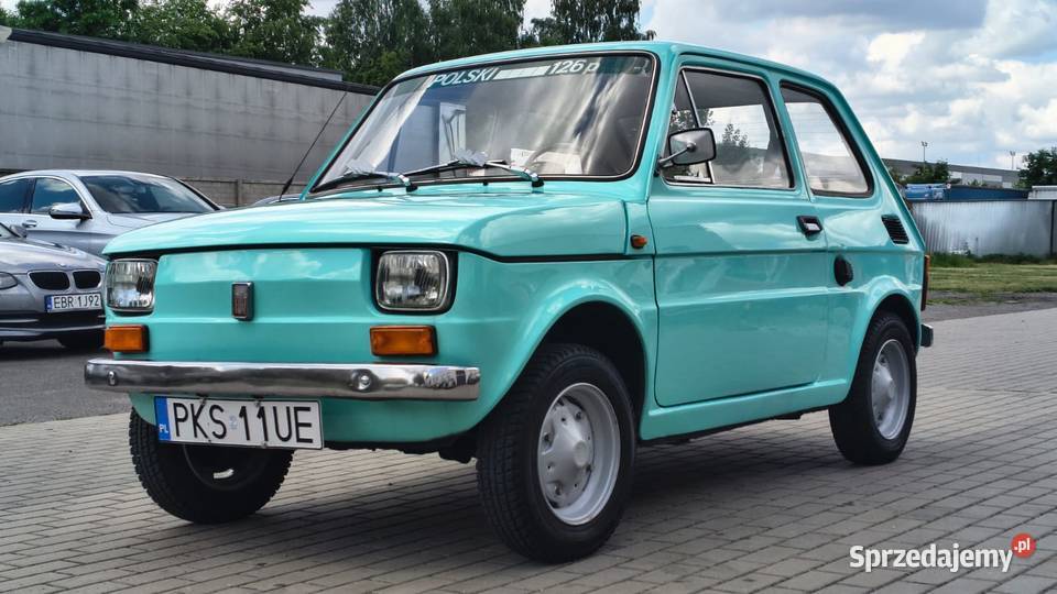 Polski Fiat 126p 1976 Wąskowlot 594 Pełnej Zgierz