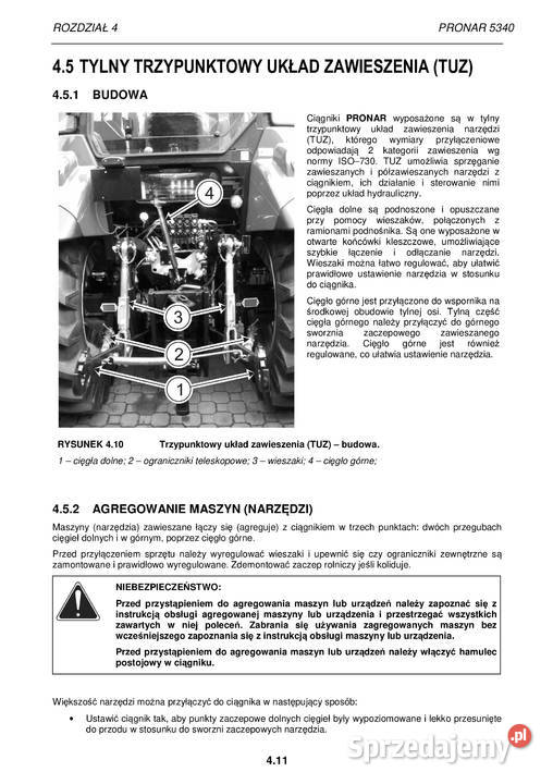Pronar 5340 instrukcja obsługi Stalowa Wola