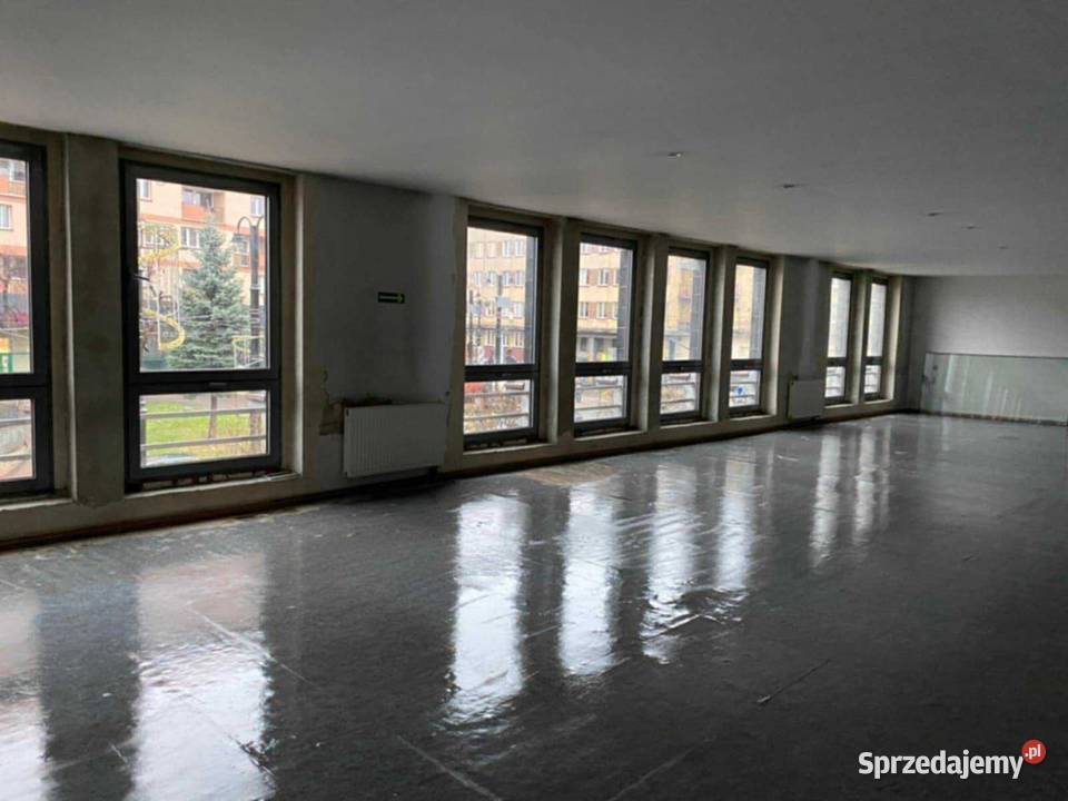 Lokal usługowy centrum Zabrza 215m2 GOTOWIEC z klatki schodowej Zabrze