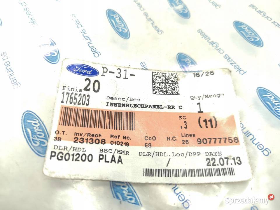 OSŁONA SŁUPKA C LEWA WEW FORD FOCUS ST 1114 ORI lubelskie