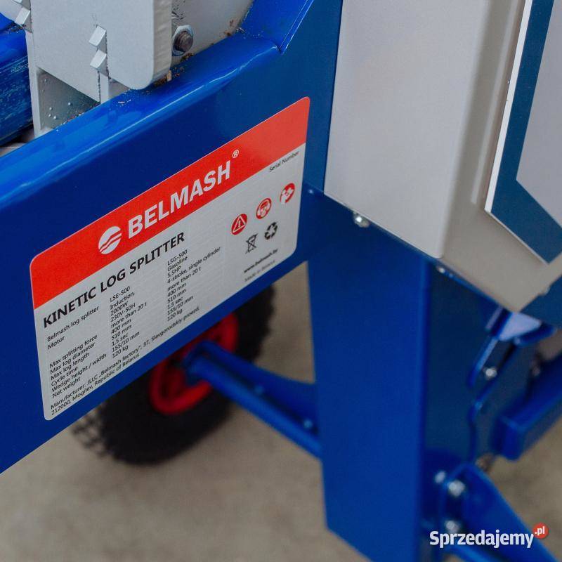 Kinetyczna pozioma łuparka do drewna BELMASH Siedlce
