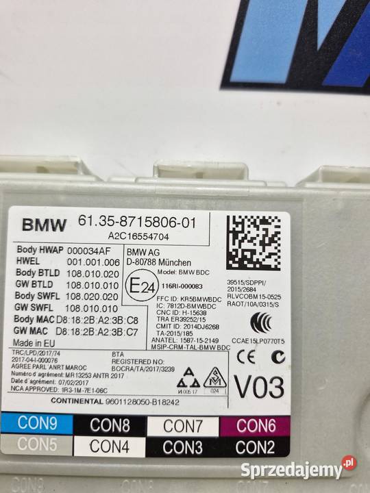 BMW G20 G21 G30 G31 MODUŁ STEROWNIK BDC 8715806 sprzedam