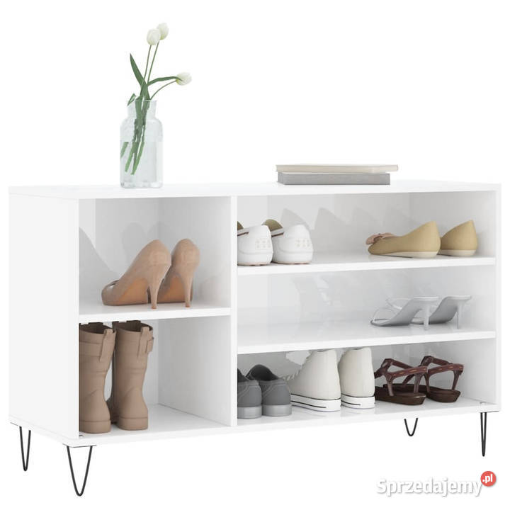 Szafka na buty wysoki połysk biała 102x36x60 mazowieckie Warszawa
