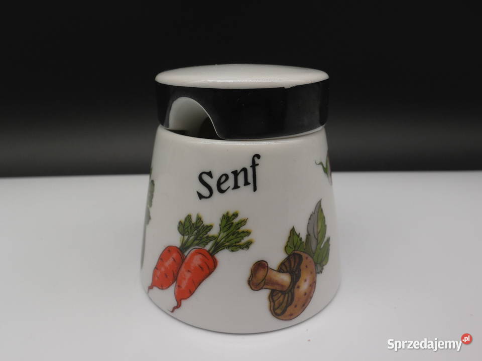 Pojemnik na musztardę Gerold Porzellan Bavaria Porcelana i szkło Raszków