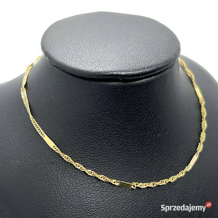 Złota Bransoletka Próby 585 080g Długość 185 Elbląg