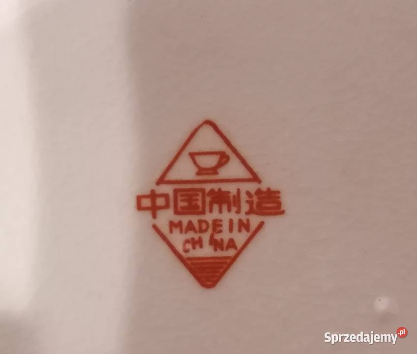 Chińskie talerzyki Piękna porcelana Zhongguo Zhi Sosnowiec