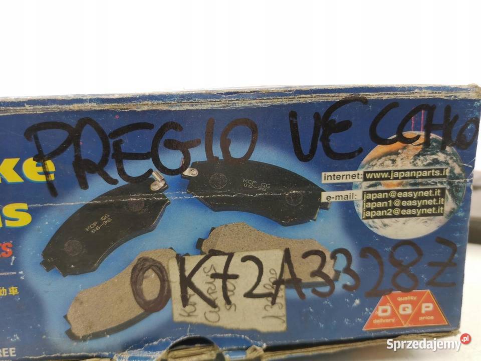 KLOCKI HAMULCOWE PRZÓD KIA PREGIO CARNIVAL osobowe lubelskie