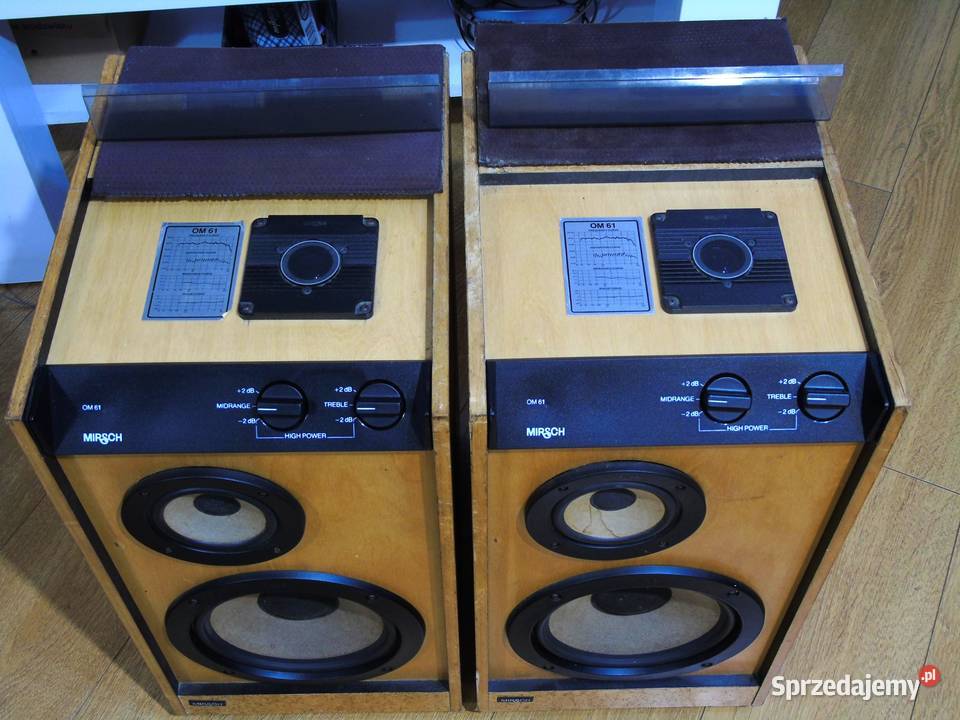 Kolumny Mirsch OM 61 świetne stereo Vintage Jasło