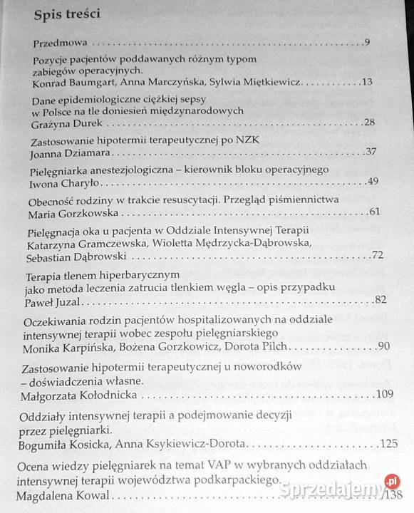 Pielęgniarstwo anestezjologiczne i intensywnej Chełm