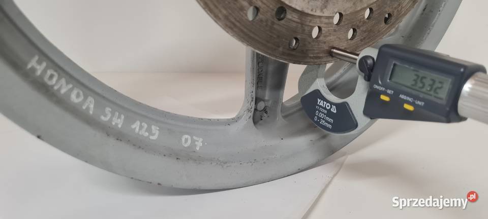 Honda SH 125 flega przód tarcza hamulcowa mazowieckie Warszawa