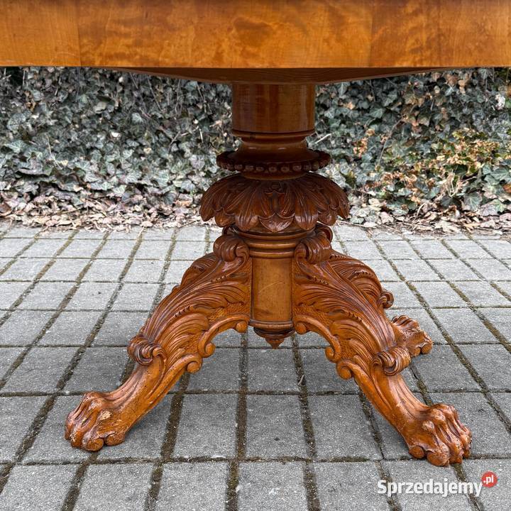 ARTexpert Stół stolik kawowy owalny Ludwik duży