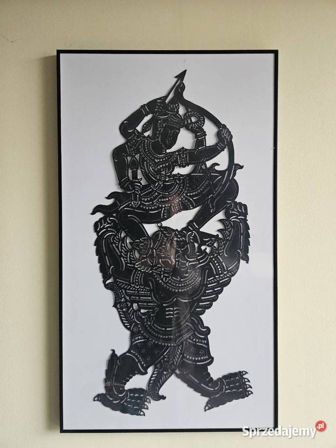 tradycyjna kambodżańska skórzana marionetka