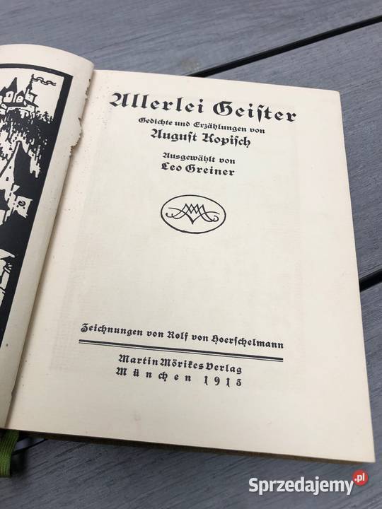 Wszelkiego rodzaju duchy August Kopisch wielkopolskie Poznań