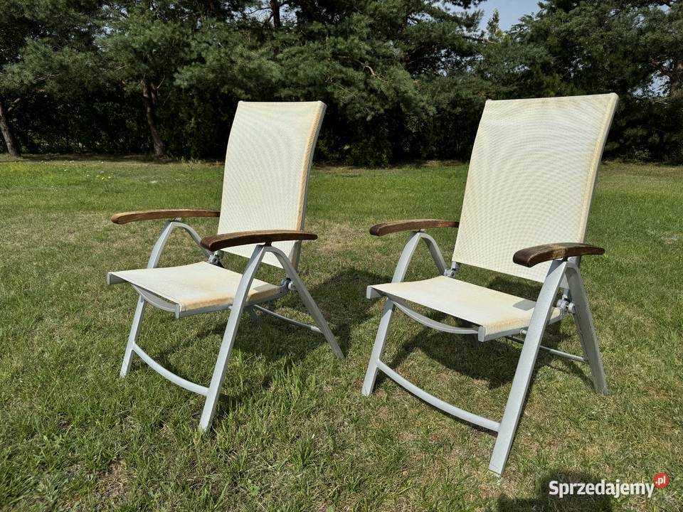 Leżak ogrodowy krzesło aluminiowe fotel na taras Garwolin