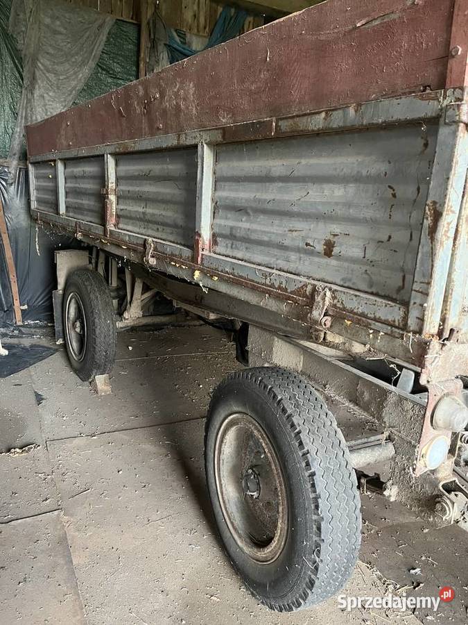 Przyczepa rolnicza wywrotka d47 zarejestrowana Rolnictwo mazowieckie Siedlce