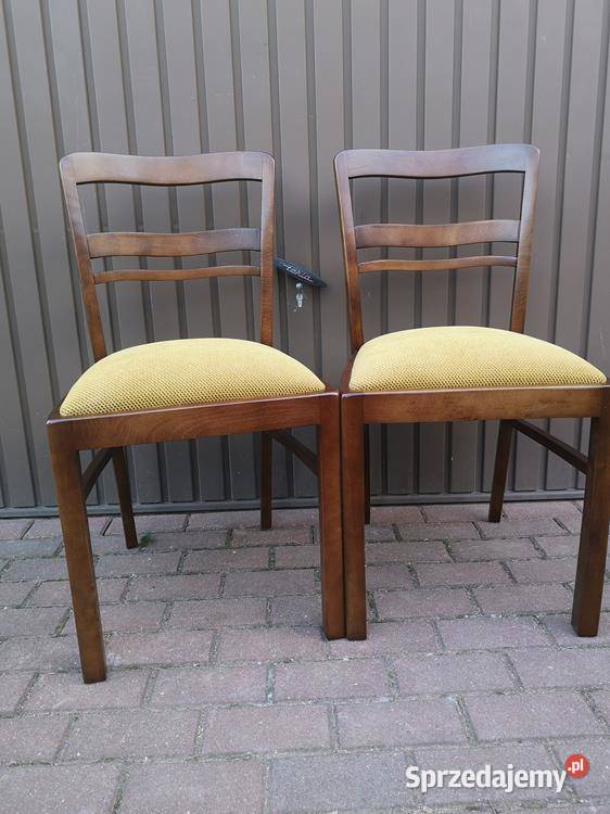 Krzesła ARTDECO Stare Antyk Komplet 2 Sztuki Swarzędz