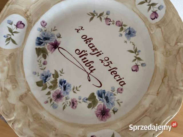 Talerz porcelanowy Pamiątka z czasów PRL vintage Częstochowa