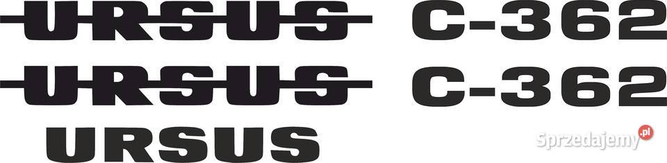 Naklejki Ursus C362 czarna napis bez tła Kamionna sprzedam