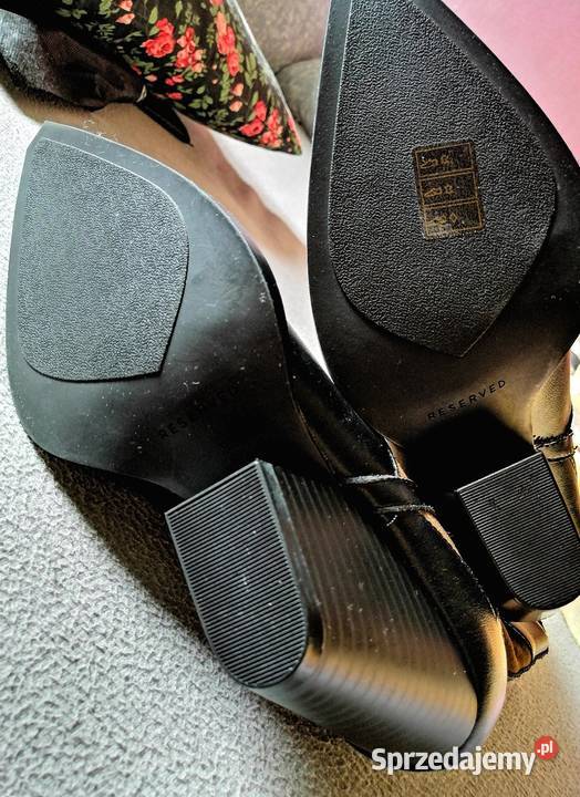 RESERVED Premium SkÓRZANE buty kowbojki NA Leszno