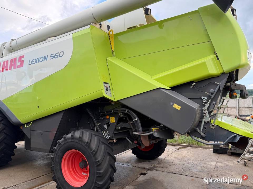 Kombajn zbożowy Claas Lexion 560 prod 2009 heder Nowa Ruda