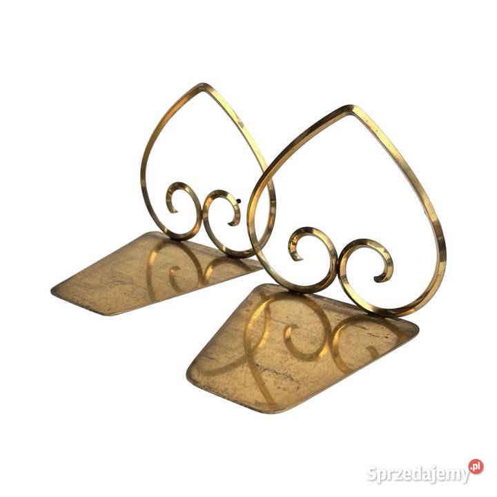 Mosiężne podpórki pod książki Hollywood Regency Warszawa sprzedam