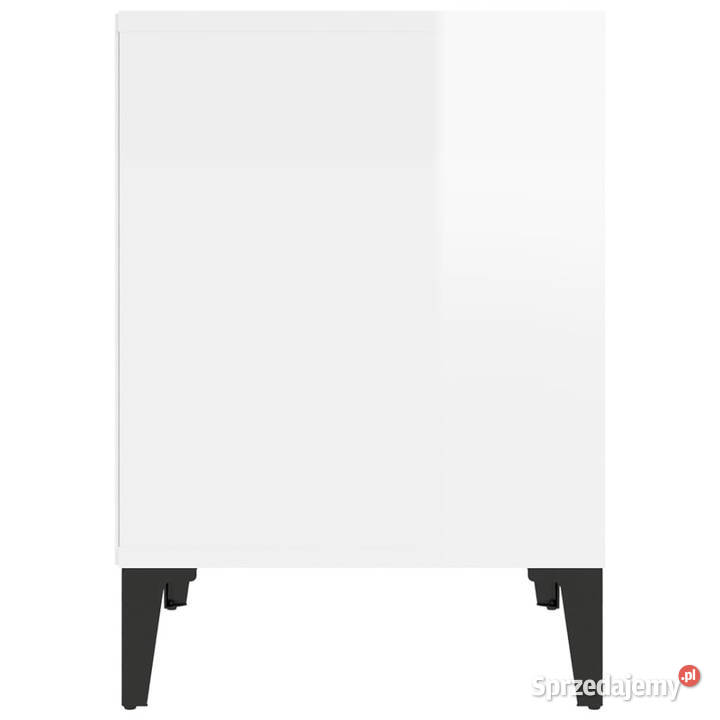 Szafki nocne 2 białe wysoki połysk 40x35x50 Warszawa