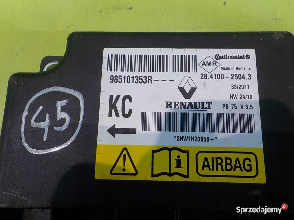 RENAULT MEGANE III 19 DCI 11r COUPE 2D sensor Suków