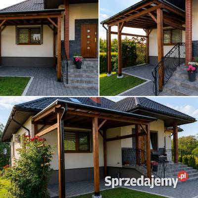 Taras drewniany zadaszenie tarasu altana pergola Kraśnik