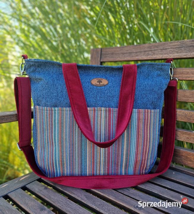 Wyjątkowa duża torba handmade Torby i torebki