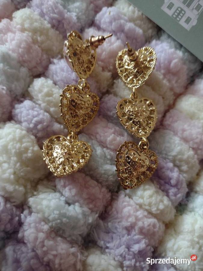 Ekskluzywne długie kolczyki wieczorowe z Londynu Galanteria i dodatki Kraków