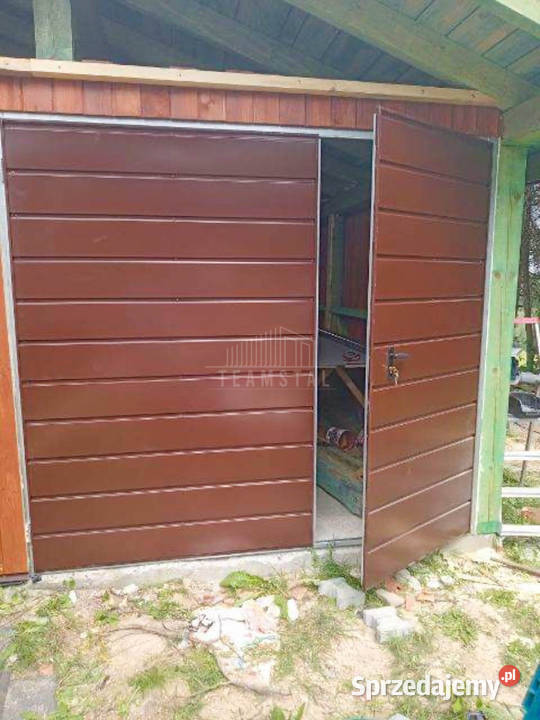 Bramy garażowe na wymiar dwuskrzydłowe ocieplone Dąbrowa Górnicza