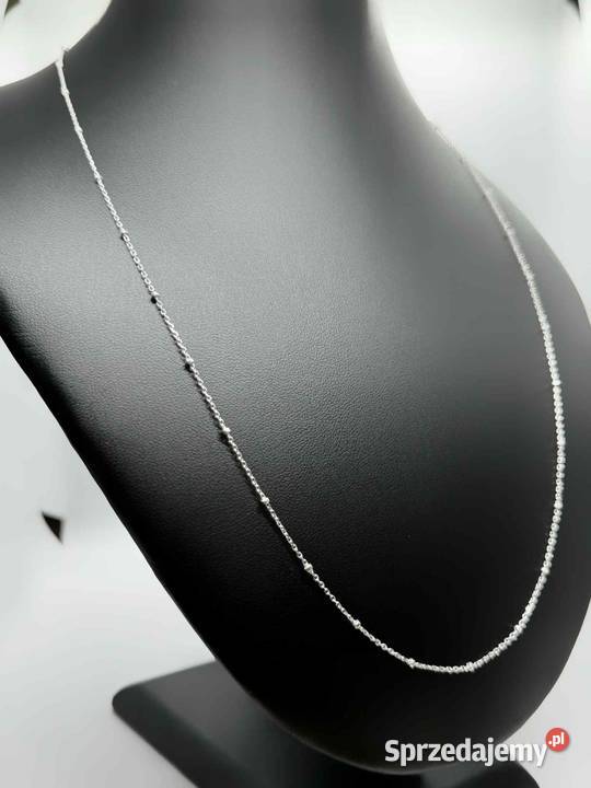 Nowy rodowany srebrny Łańcuszek pr 925 199g Elbląg
