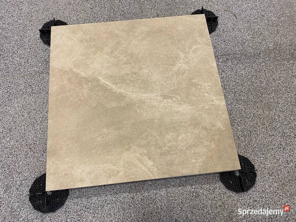 Gres balkon taras beż piaskowy 60x60 stone Podłogi i schody Zakopane